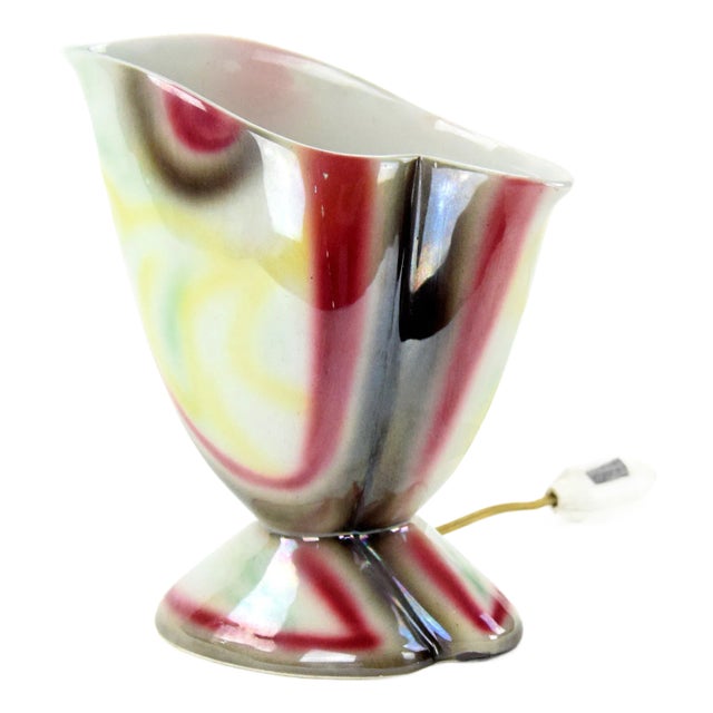 Mid-Century Modern Porcelain Desk Lamp For Sale