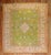 Early 20th Century Antique Zabihi Collection Apple Green Turkish Oushak Rug - 8'8" x 10'7" For Sale - Image 5 of 12