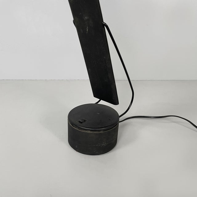 Italian Modern Black Dove Table Lamp by Mario Barbaglia and Marco Colombo for Paf, 1980s For Sale - Image 11 of 16
