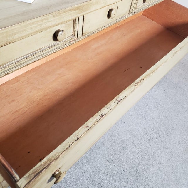 Mid 20th Century Vintage Farmhouse Style Wooden Sideboard For Sale - Image 5 of 17