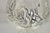 Early 20th Century Vintage Art Nouveau Floral Sterling Silver Overlay Glass Footed Water Pitcher For Sale - Image 5 of 12