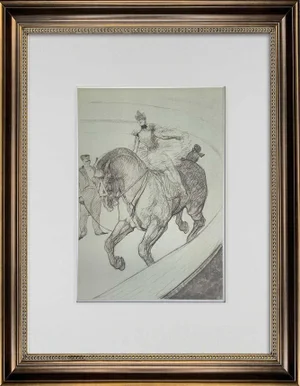 Vintage Henri De Toulouse-Lautrec Limited Edition Lithograph No. 167