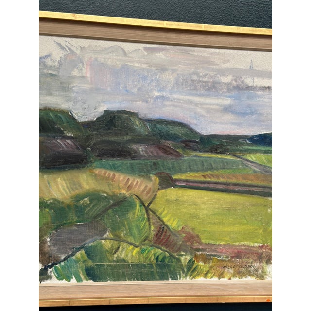 Wilgot Olsson, Orust, 1960s, Oil Painting on Canvas, Framed For Sale - Image 14 of 17