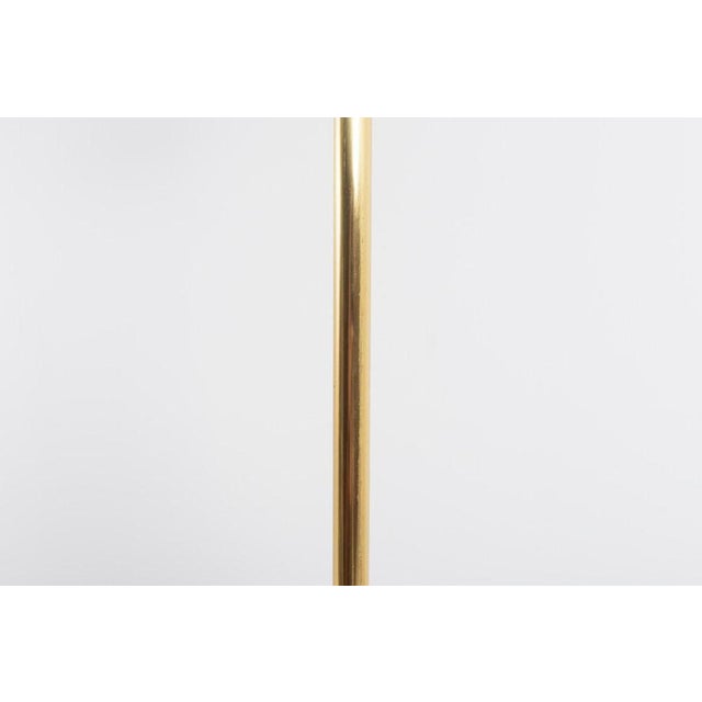 Golden Floor Lamps with Glass Shade, Set of 2 For Sale - Image 6 of 9