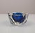 Faceted Crystal Ashtray with Blue Center from Saint Louis, France, 1970s For Sale - Image 4 of 13