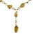 Contemporary Late 20th Century 14 Karat Yellow Gold Citrine Bead Lariat Necklace For Sale - Image 3 of 8