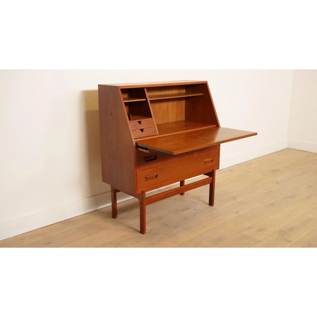 Vintage Teak Secretaire by Arne Wahl Iversen For Sale - Image 5 of 18