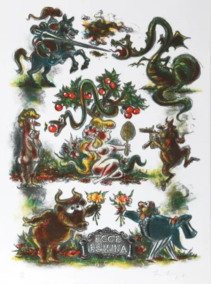 Lee Lorenz Ecce Femina Lithograph