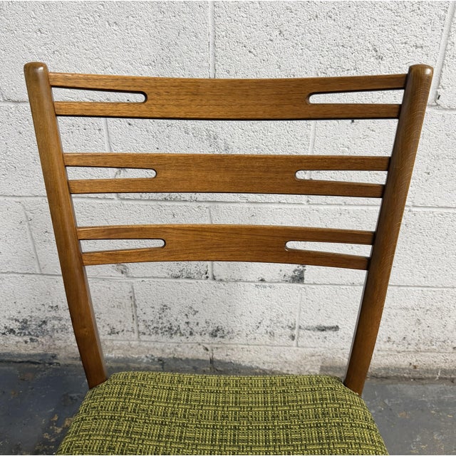 Wood Set of 4 Danish Teak Back Beech Frame Farstrup Model 219 Dining Chairs, Circa 1960's Mid Century For Sale - Image 7 of 10