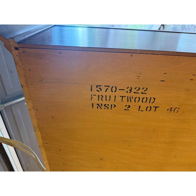 1960's China Cabinet Fruitwood Italian Neoclassical in the Style of Bernhardt For Sale - Image 15 of 15