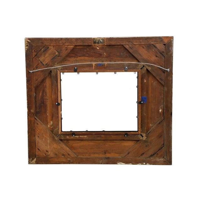 German School 19th Century Oil Painting of a Hiker in an Alpine Landscape For Sale - Image 12 of 16