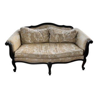 Vintage Ethan Allen Evette Settee. Louis XV Style For Sale