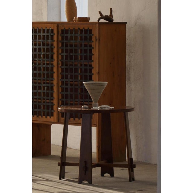 Danish Modern Sculptural Oak Side or Console Table, 1940s For Sale - Image 3 of 18