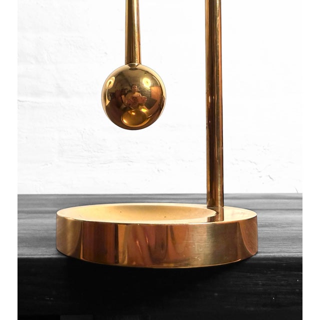 Mid-20th Century Adjustable Brass Candlestick from Poul Kralund, Denmark For Sale - Image 9 of 12