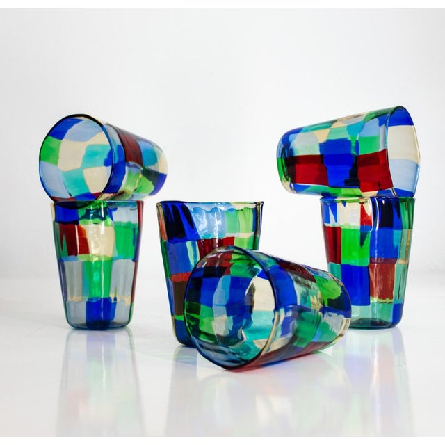 Vintage Italian Drinking Set by Mariana Iskra, 2004, Set of 6 For Sale - Image 3 of 13