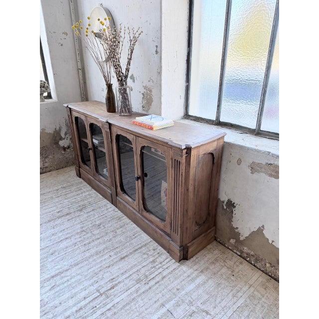 Wood Oak Display Cabinet, 1920s For Sale - Image 7 of 18