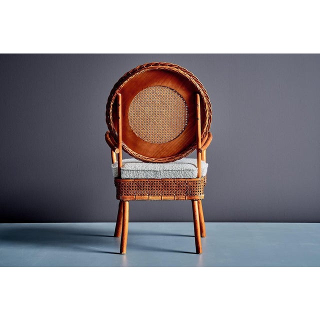Brown German Bouclé Armchairs, 1960s, Set of 2 For Sale - Image 8 of 16