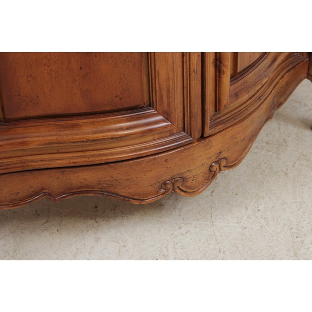Century Country French Marble Top Credenza Sideboard For Sale - Image 9 of 16