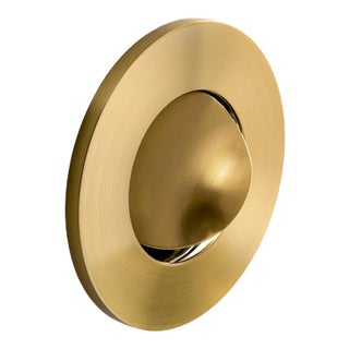 Brushed Brass Led Reading Eye Wall Light For Sale