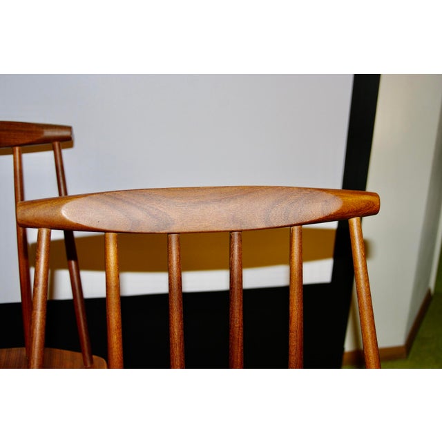 Four J77 Model Chairs by Folke Plasson for FDB, 1960, Set of 4 For Sale - Image 6 of 10