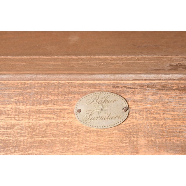 Michael Taylor for Baker Far East Collection Burled Walnut Extension Dining Table, Newly Refinished For Sale - Image 11 of 12