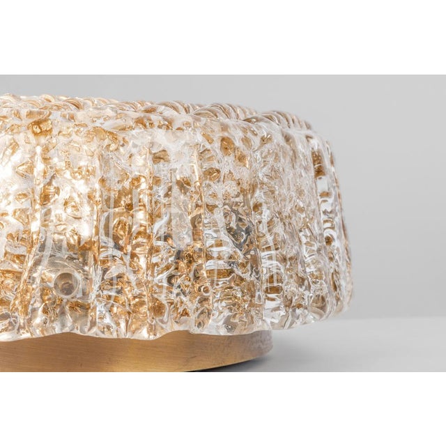 Petite Murano Amber Wall Light attributed to Hillebrand, Germany, 1970s For Sale - Image 6 of 15