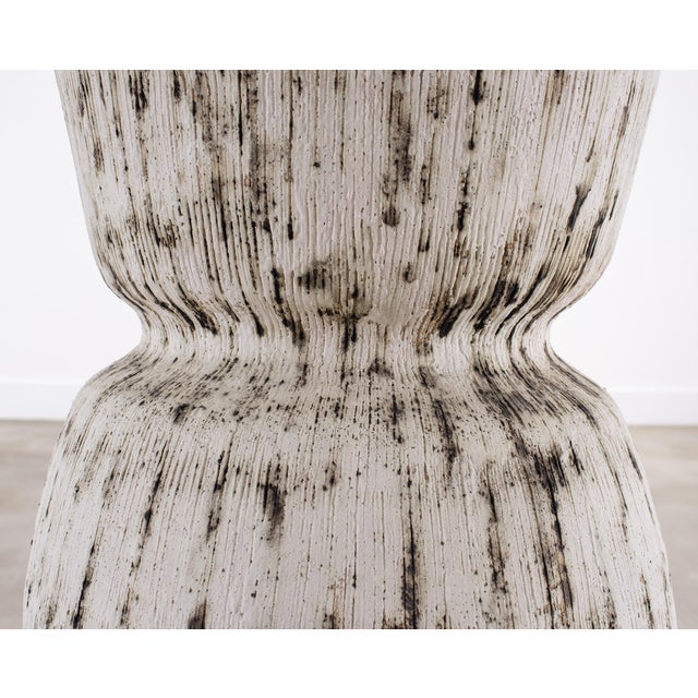 Kristina Riska Ceramic Stoneware Winter Urn Vase 4.5 Ft For Sale - Image 16 of 18