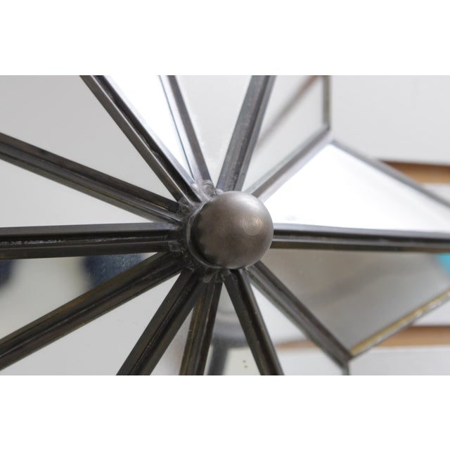 Glass 1990s Meyda Mirrored Star Electric Wall Sconces - a Pair For Sale - Image 7 of 13