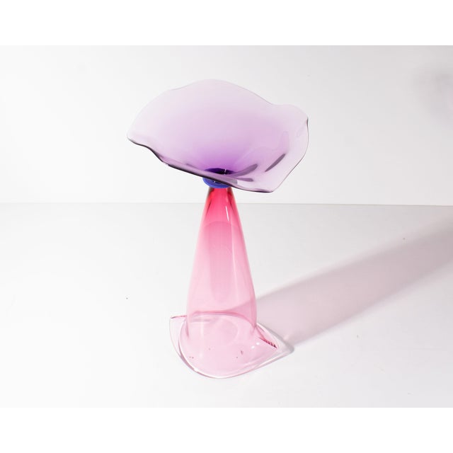 Stephan Cox 2004 Postmodern Art Glass Vase For Sale - Image 4 of 7