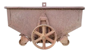 Factory or Ore Industrial Cart 19th Century