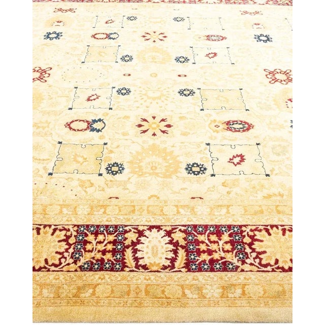Solo Rugs Mogul, One-of-a-Kind Hand-Knotted Area Rug in Ivory, 8' 2" x 10' 2" For Sale - Image 4 of 8