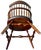 Set of 6 Vintage Bent Brothers Solid Maple Sack-Back Windsor Captain's Dining Chairs, Circa 1940s For Sale - Image 10 of 17