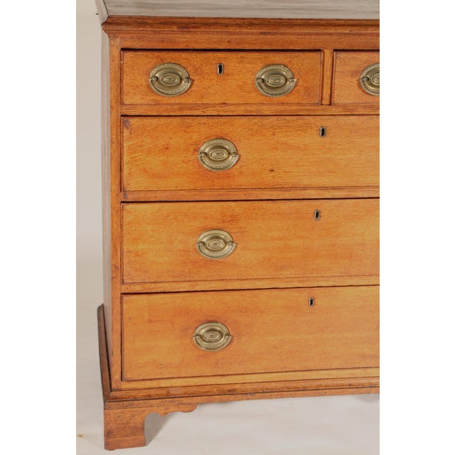 Antique George III Style Oak Chest of Drawers For Sale In Los Angeles - Image 6 of 12