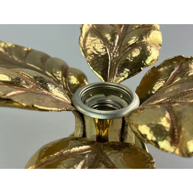 1970s Mid-Century Brass Wall Lamp y Willy Daro for Massive, 1970s For Sale - Image 5 of 13