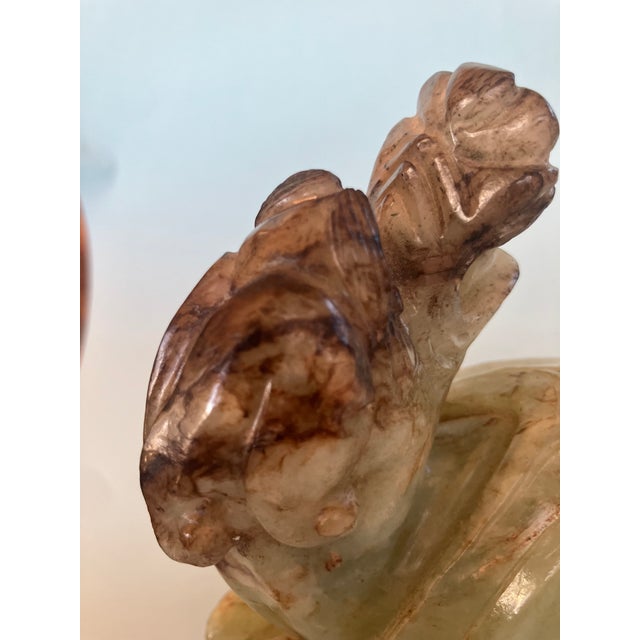 Late 19th Century Multi Colored Jade Sculpture of a Dragon, With Stand. For Sale - Image 11 of 17