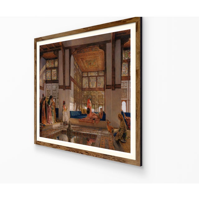 Atelier Aria Lumae John Frederick Lewis the Reception Cairo Egypt Grand Salon Scale Fine Art Gallery Board Print 40 X 32 For Sale - Image 17 of 18
