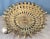 1950s Gold Metal Tole Sunburst Shade for Ceiling Light Fixture, Made in Italy For Sale - Image 16 of 18
