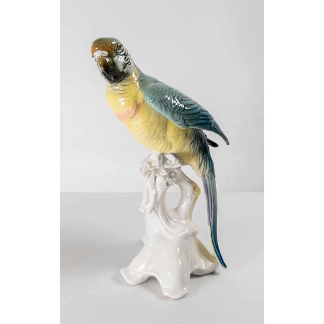 We are selling this 19th Century German porcelain Parrot or Macaw figure. This figure has the mark for Karl Ens and is...