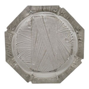 Vintage Large Blenko Textured Ice Block Ashtray