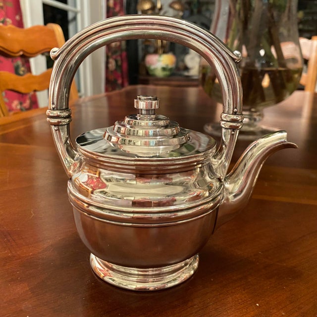 Art Deco 1930 Gorham Silver Soldered 8oz Teapot Property of Pig 'N Whistle San Francisco For Sale - Image 3 of 11