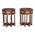 Early 20th Century Pair of Mahogany Empire Style Columns Cellarettes or Plant Stands Bronze Accents For Sale