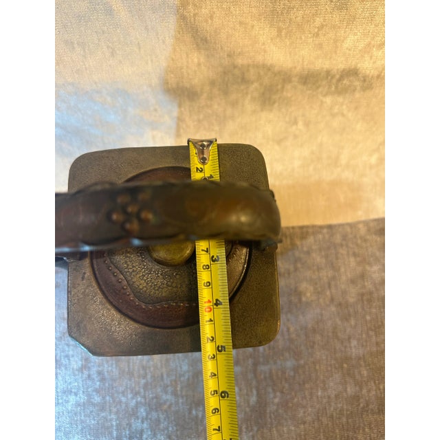 Vintage Raised Detail Metal Tea/Coffee Pot For Sale - Image 11 of 12