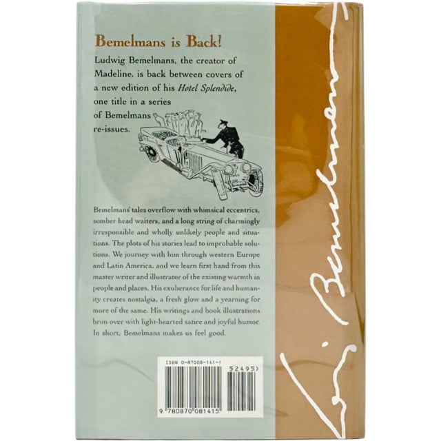 1990s Hotel Splendide by Ludwig Bemelmans 1993 Hardcover Book For Sale - Image 5 of 11