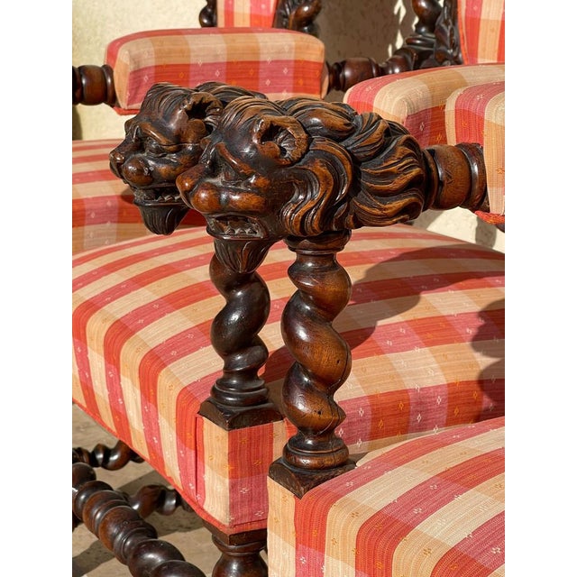 Louis XIII Armchairs and Chairs, Set of 4 For Sale - Image 14 of 18