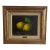 Mid 20th Century Antonio Gusini Still Life Oil Painting of Lemons, Framed For Sale