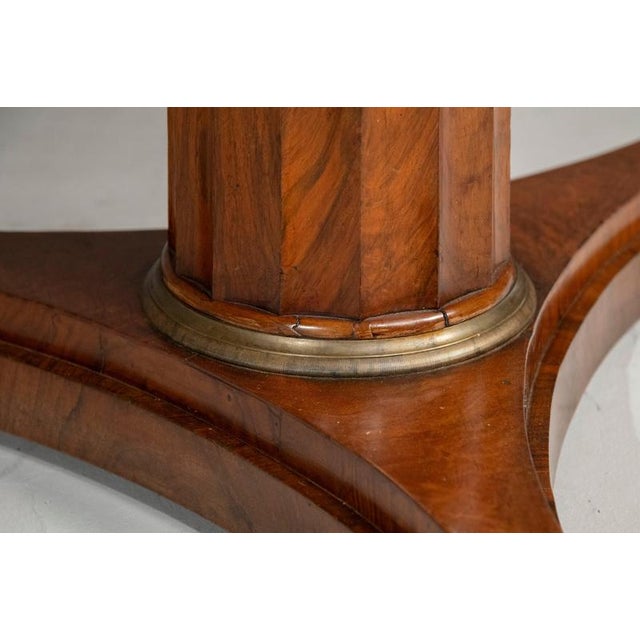 Lombard Empire Table in Walnut with Marble Top, 1850 For Sale - Image 18 of 18