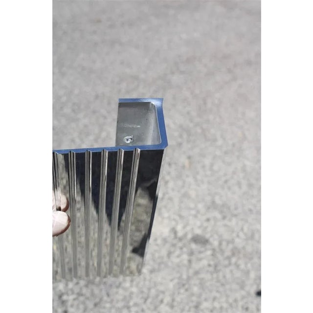 Rectangular Handles in Chromed Aluminum, Italy, 1950s, Set of 2 For Sale - Image 11 of 13