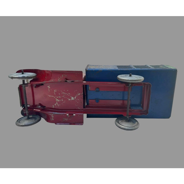 1930s Metalcraft Sunshine Biscuits Advertising Stake Truck Pressed Steel 12” For Sale - Image 10 of 10