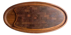 1960s Danish Teak Wood Oblong Charcuterie Board Designed by Jens H. Quistgaard for Dansk