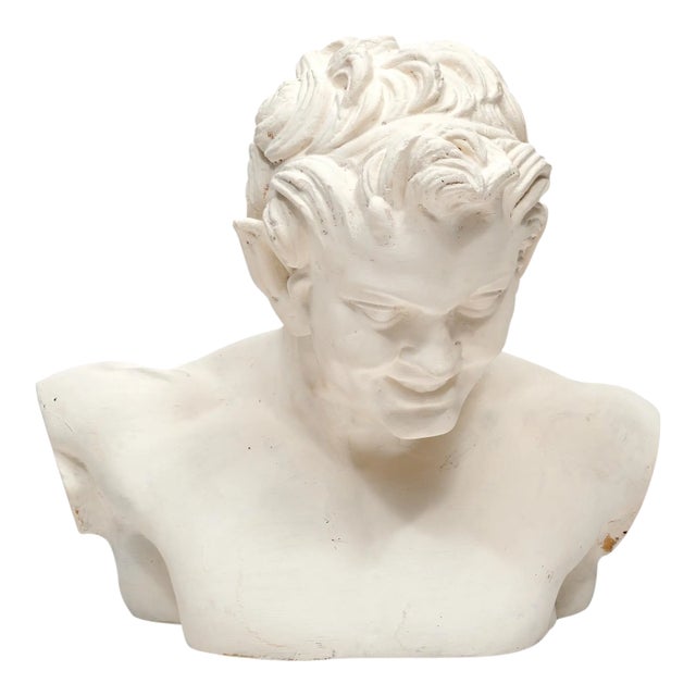 French Vintage Faun Bust For Sale